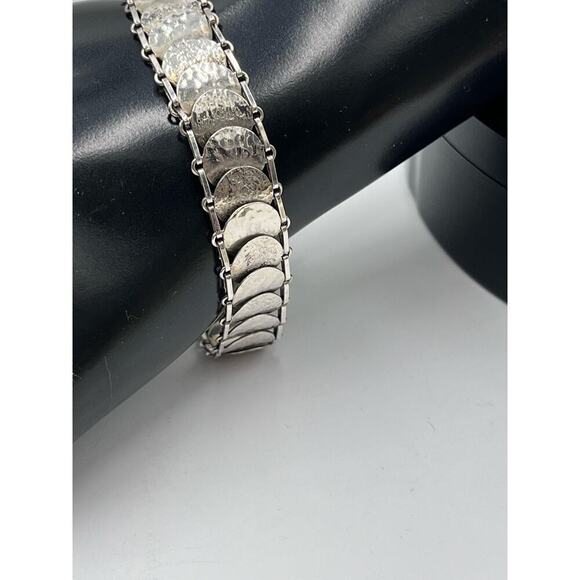 Silpada Retired 925 Sterling Silver Simply Sequin Disc Coin Link Bracelet B2829 - Picture 3 of 12